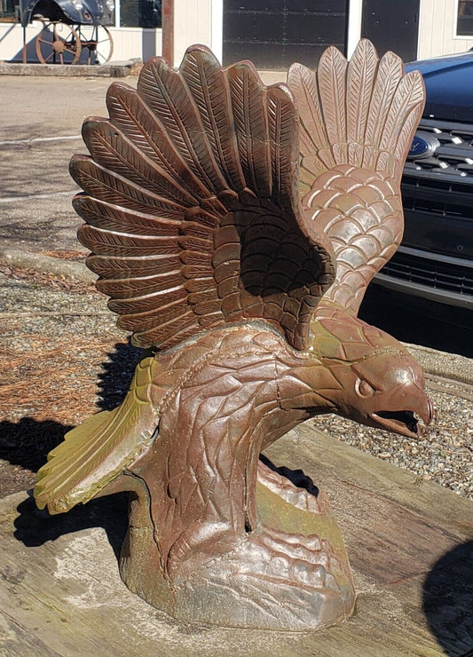 Ornate Cast Iron Eagle Statue 40" x 40" GA9770
