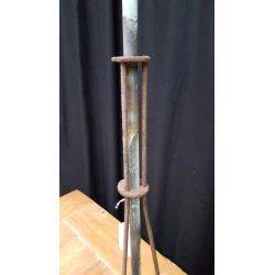 Reclaimed Wrought Iron & Wood Lightning Rod With Top Finial #GA170
