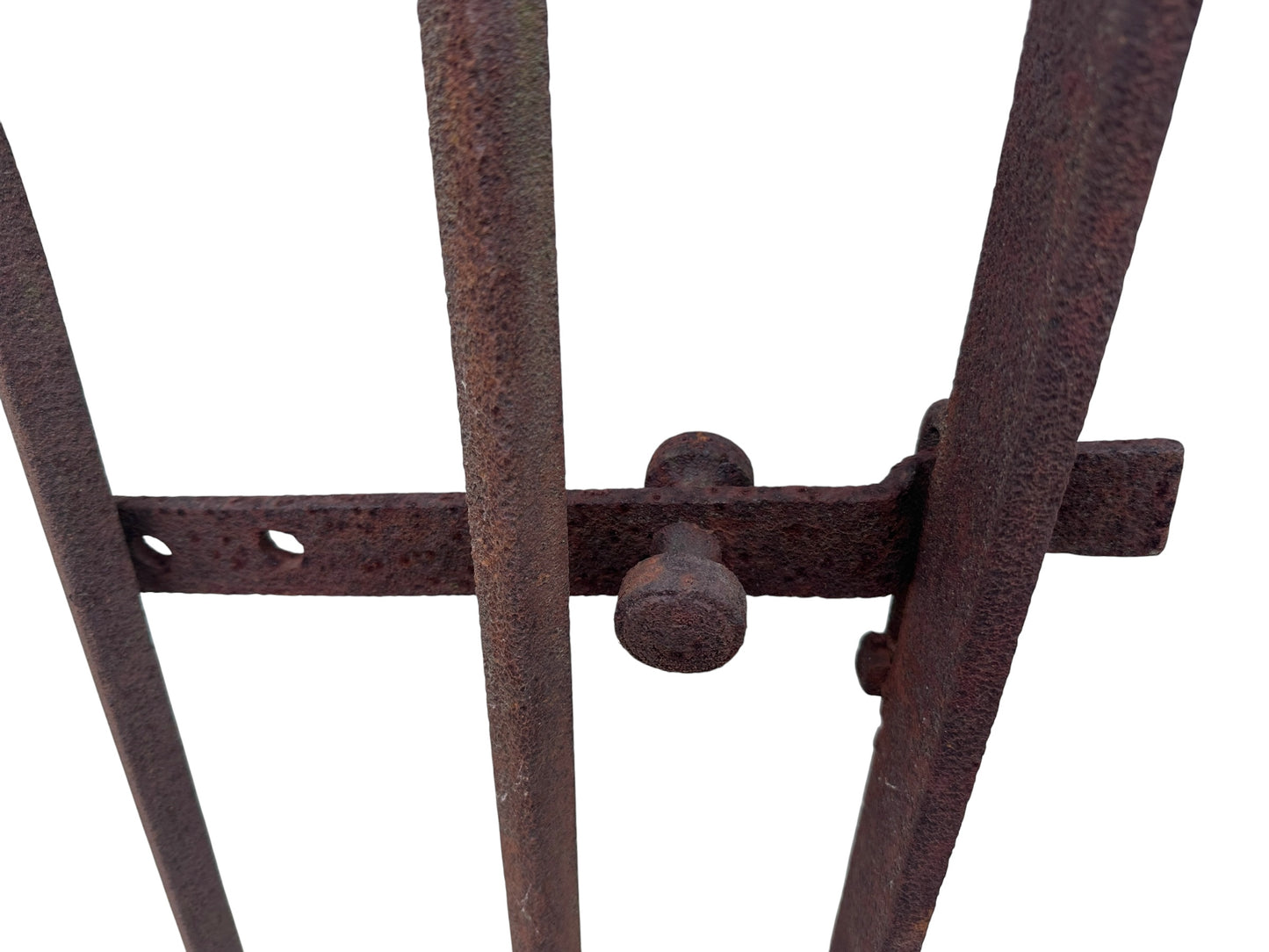 Antique Wrought Iron Entrance Gate w/ Latch - 43" W x 68" T - GA21044