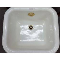 Restored Cast Iron White Square Foot Bath With Claw Feet & Waste Pipe #GA51