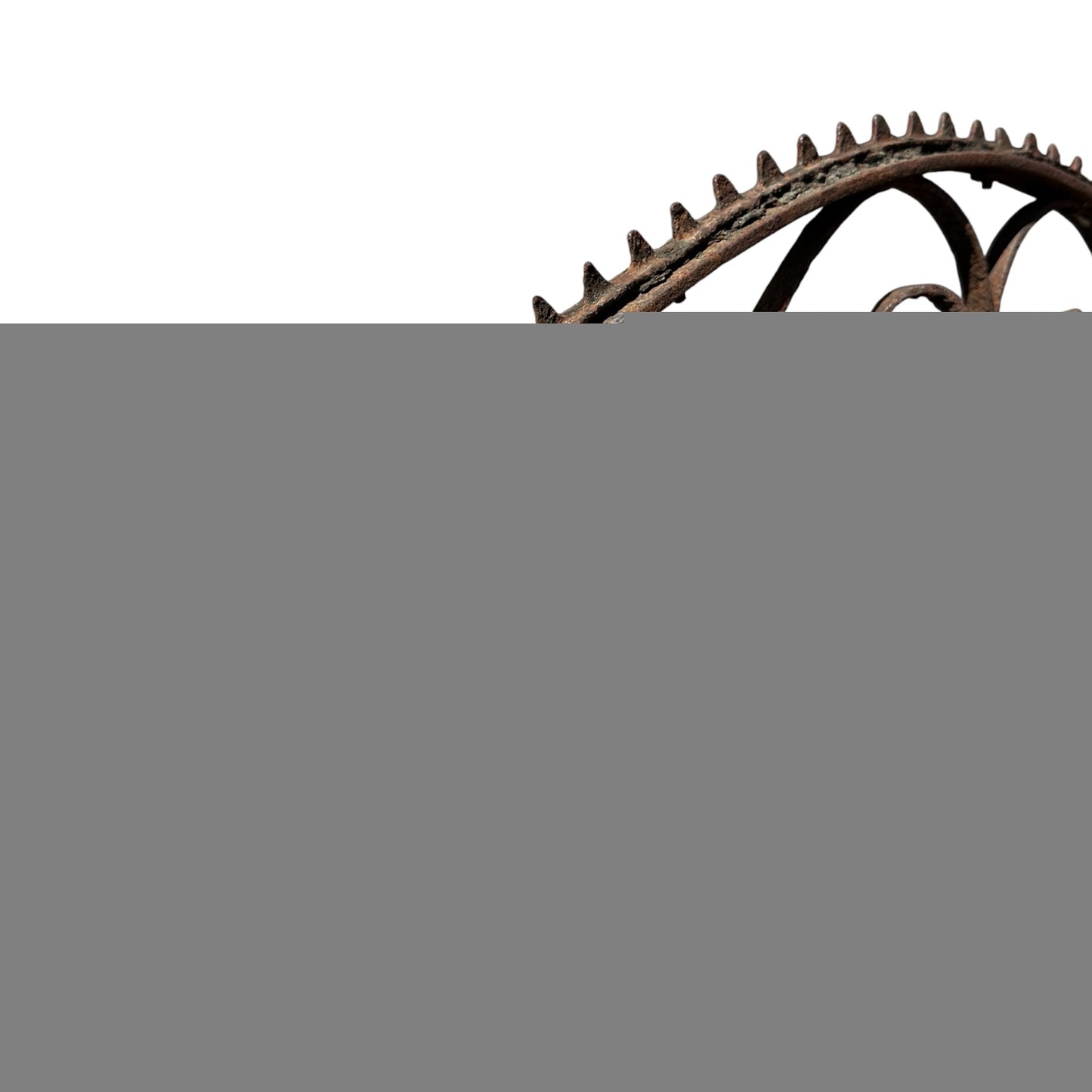 Antique Wrought Iron Arch Top Garden Gate - 36" W x 39" T - GA20991