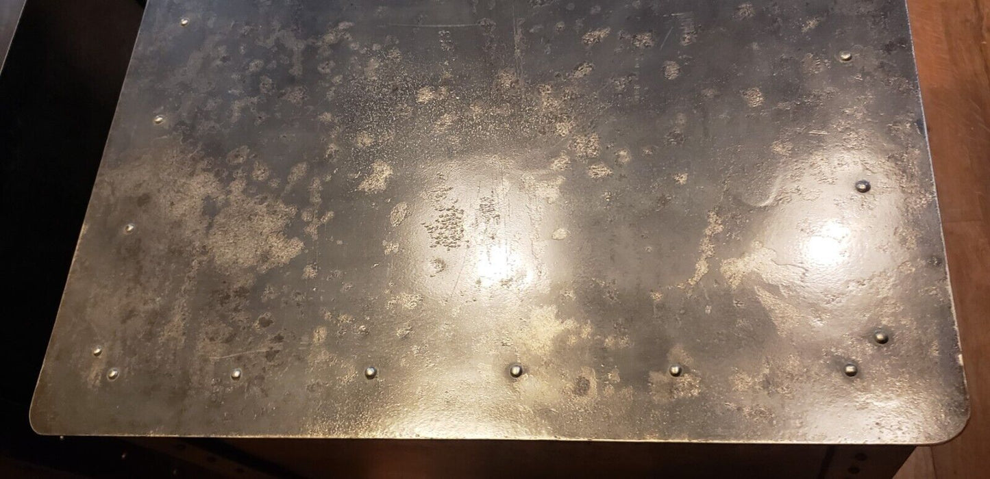 Late 1800's Pair of Shop Made Riveted Machinist Cabinets