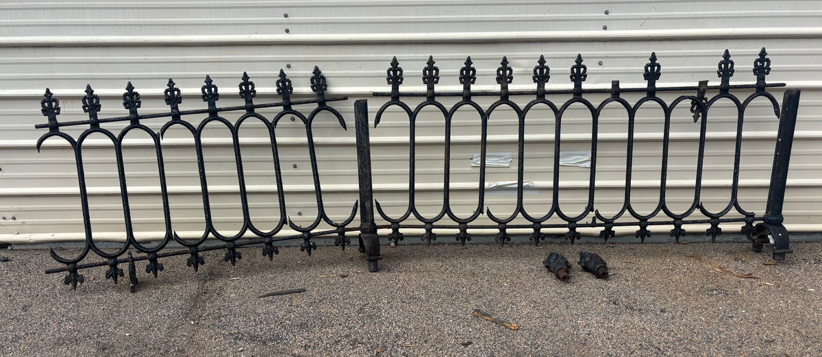 15 Feet of Iron Fence Panels GA21607