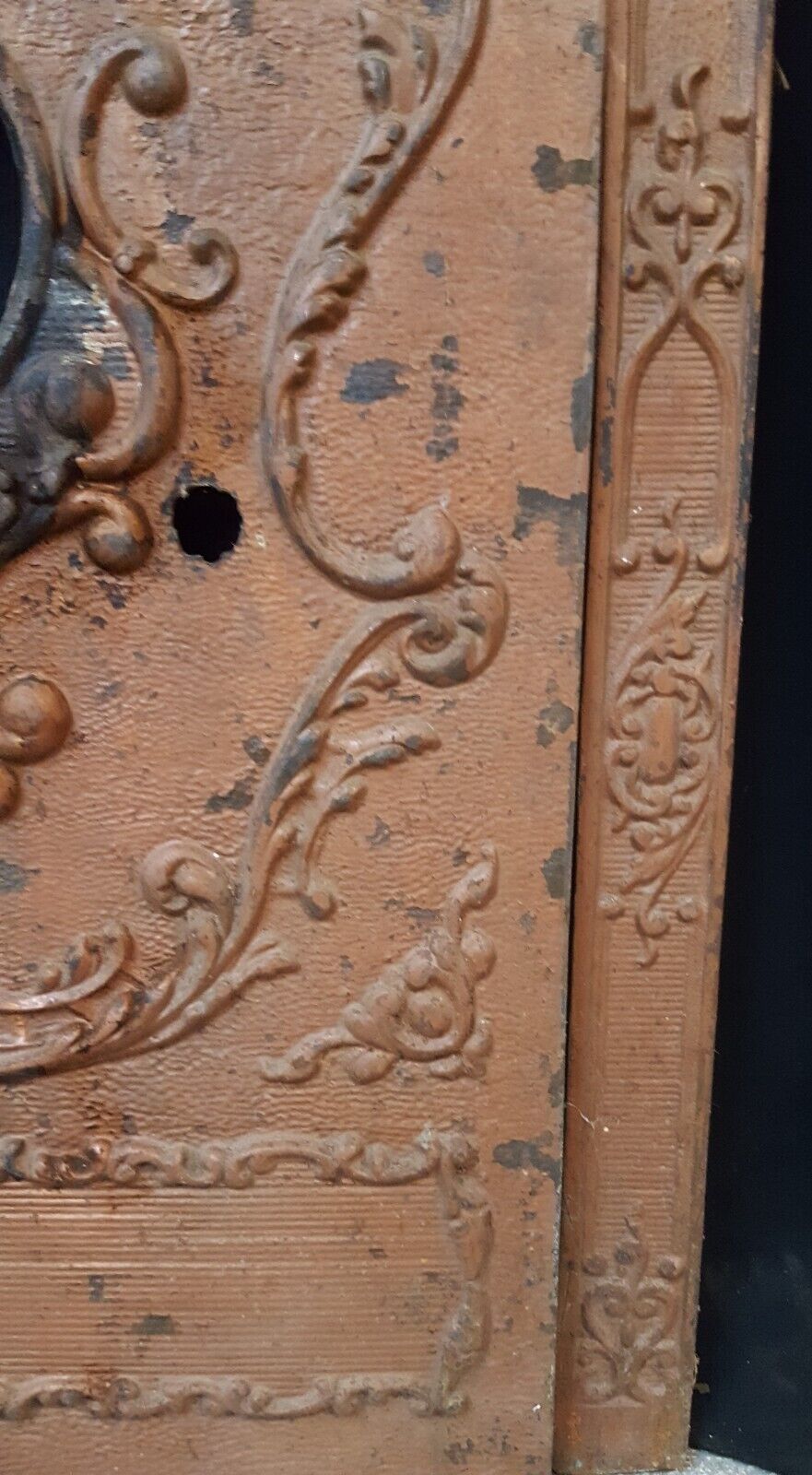 Ornate Cast Iron Fireplace Surround with Matching Summer Cover * Local Pick Up