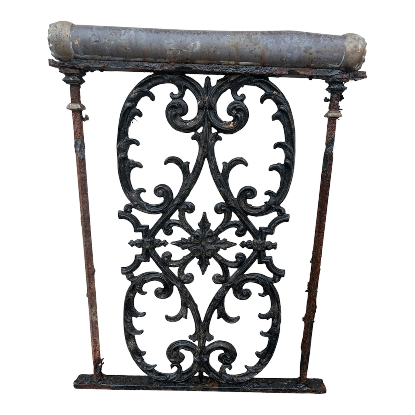 5 feet of Decorative Cast Iron Victorian Fence Panels GA21126
