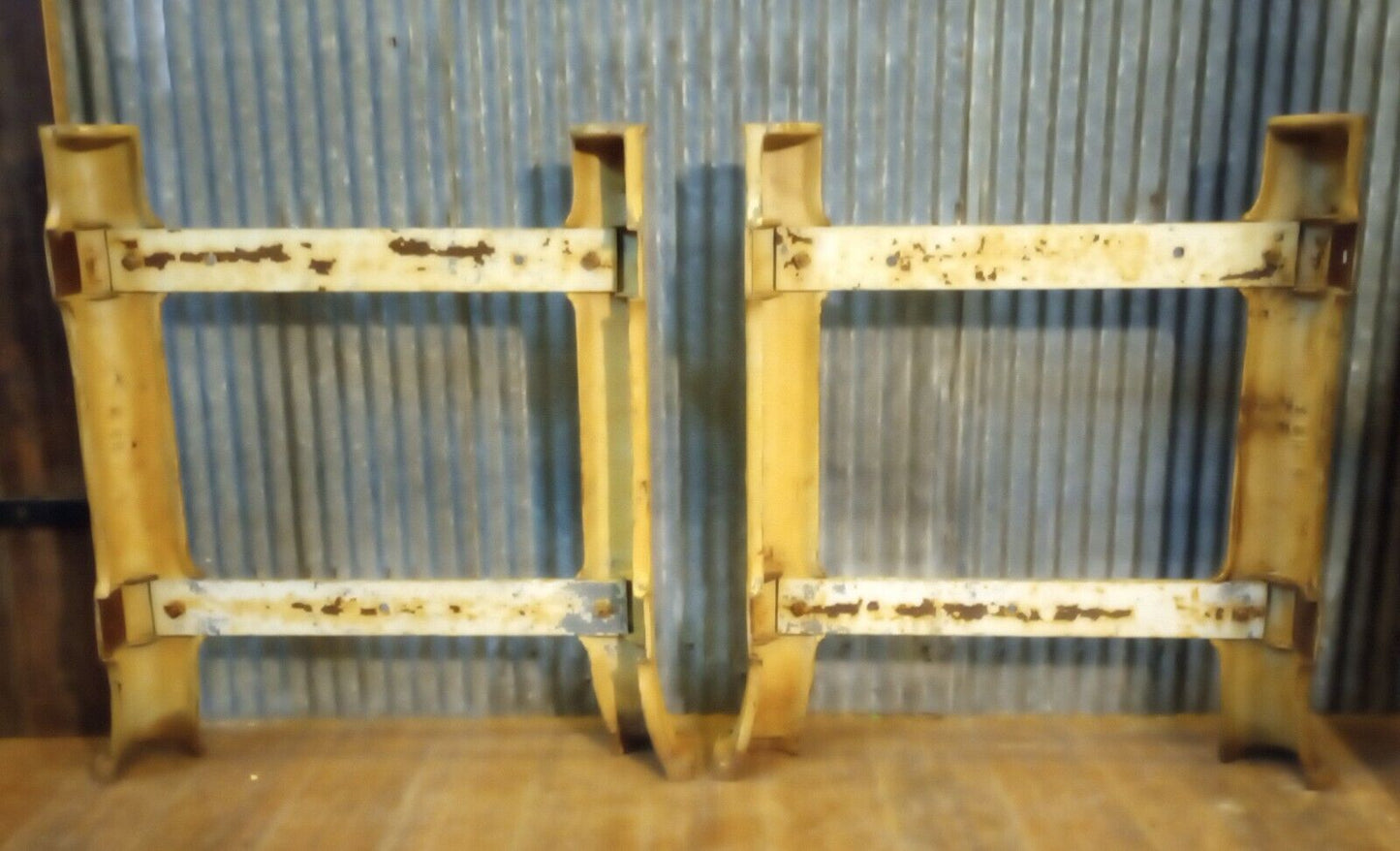 Pair of Cast Iron Machine Legs 27 3/8" Tall x 26" Wide