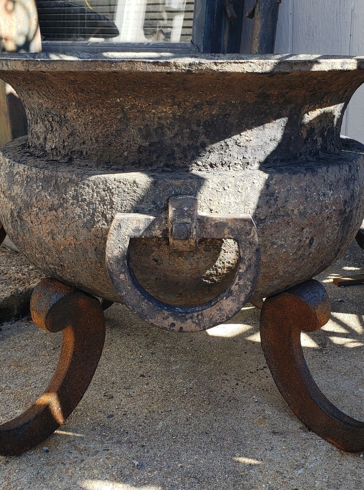 Restored Cast Iron Cauldron Fire Pit Pot 26" x 26" GA9771