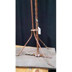 Wrought Iron and Wood Lightning Rod With Arrow Top #GA171