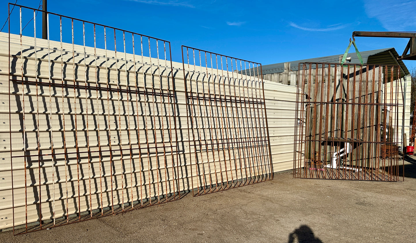 9Ft Tall Wrought Iron Fencing - 5 Panels in Set GA20515