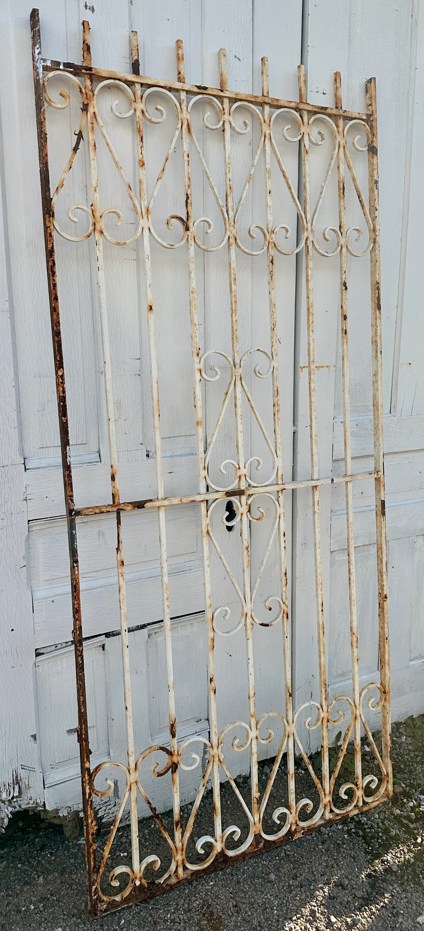 Antique Iron Gate Panel w/ Scrollwork GA20505
